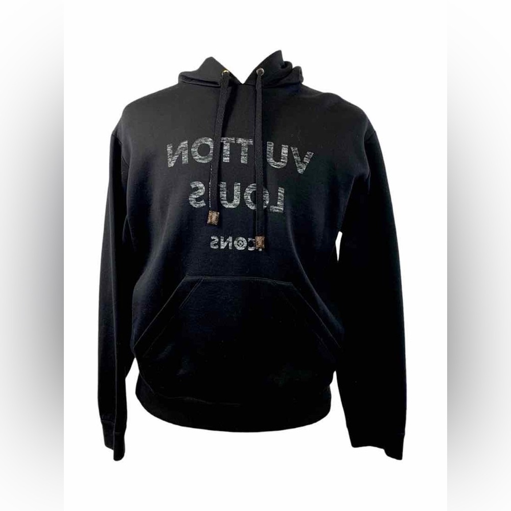 Louis Vuitton  reverse logo print hoodie in size small